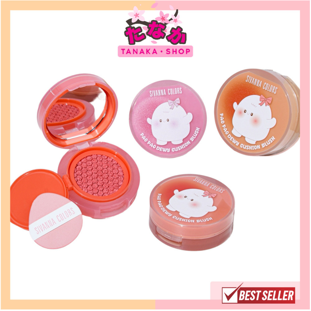 🔥แท้/ดีลสุดคุ้ม/ไลฟ์ทุกวัน🔥HF747 Sivanna Colors Pao Pao Dewy Cushion Blush (M)