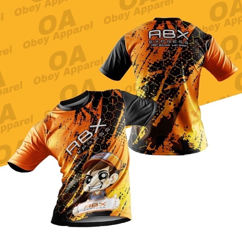 Fashion [d02] เสื้อยืดระเหิดแฟชั่น abx express | ออกแบบ โกคาร์ท abx | เสื้อเอบีเอ็กซ์ด่วน