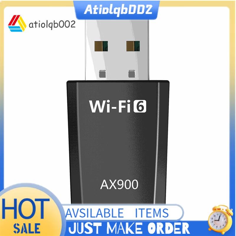 AX900 WiFi6 อะแดปเตอร์ WiFi 900Mbps USB WiFi การ์ดเครือข่ายบลูทูธ 2.4G/5Ghz อะแดปเตอร์ WiFi 802.11ax