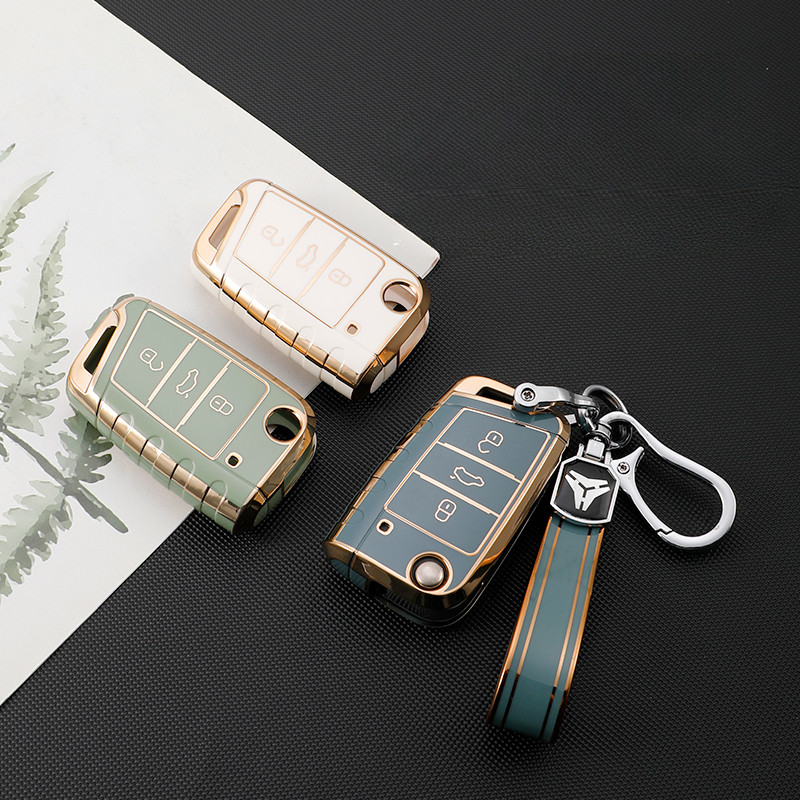 TPU รถพับสําหรับ VW Volkswagen Golf 7 MK7 Tiguan MK2 สําหรับที่นั่ง Ateca Leon FR 2 Ibiza สําหรับ Sk