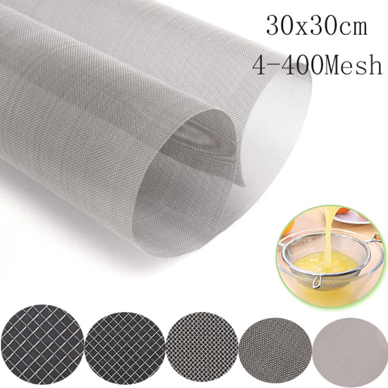 4-400Mesh 30x30cm Stainless steel Mesh filter mesh metal front repair fixed mesh filter woven wire s