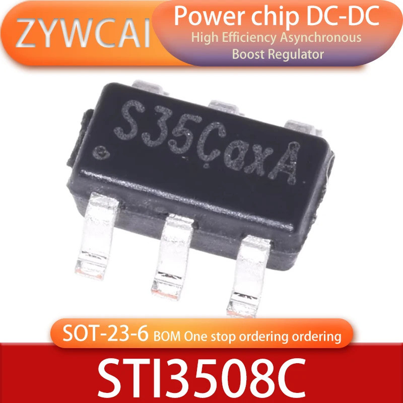 STI3508 S35B STI3508C S35C SOT23-6 30V 28V เอาต์พุต 2.5A Limit ประสิทธิภาพสูง 1.2MHz 1MHz Asynchrono