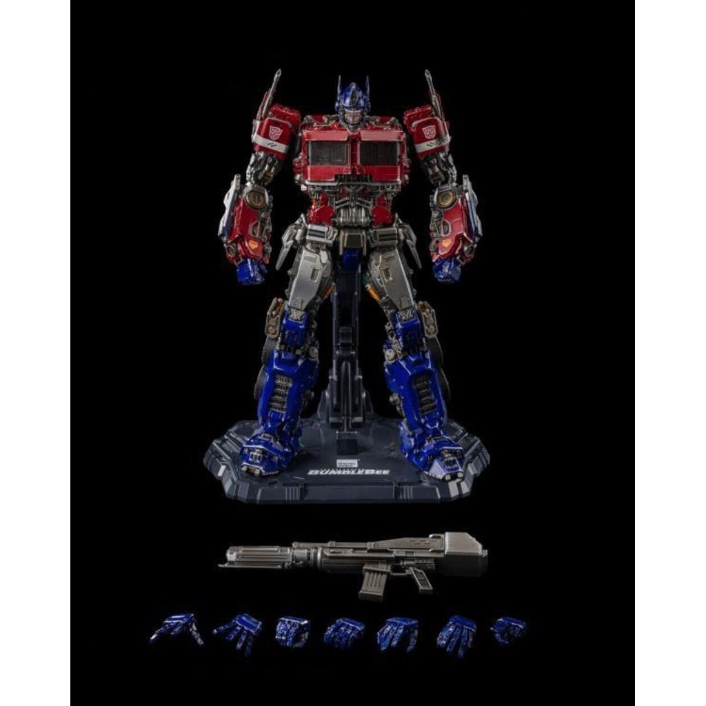 ThreeZero Transformers Bumblebee Optimus Prime Cybertron Mode DLX Action Figure