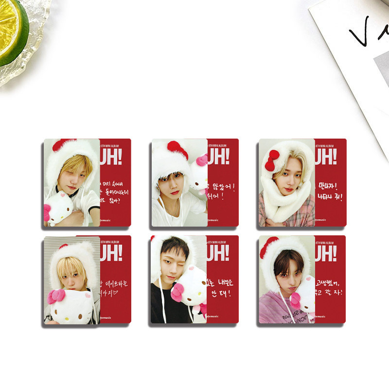 6 ชิ้น P1HARMONY DUH! 8th Mini อัลบั้ม Lomo การ์ด SW KTOWN4U MUSIC KOREA FNC SHOP HELLOLIVE Photocar