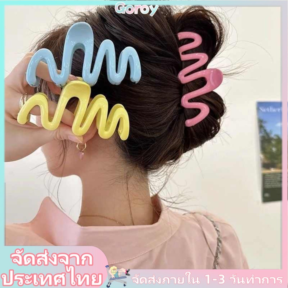 กิ๊บติดผมรูปฉลามหลังหัวสีเจลลี่