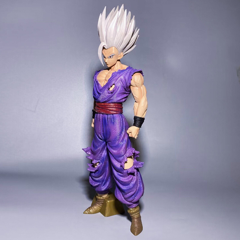 Dragon Ball Superhero White God Gohan Beast Gohan CM Color Box Free Footrest Figure Decorative-la