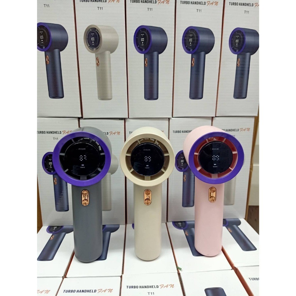 พัดลมมือถือรุ่นใหม่ขนาดเล็กแบบจอดิจิตอลรุ่น:T11.