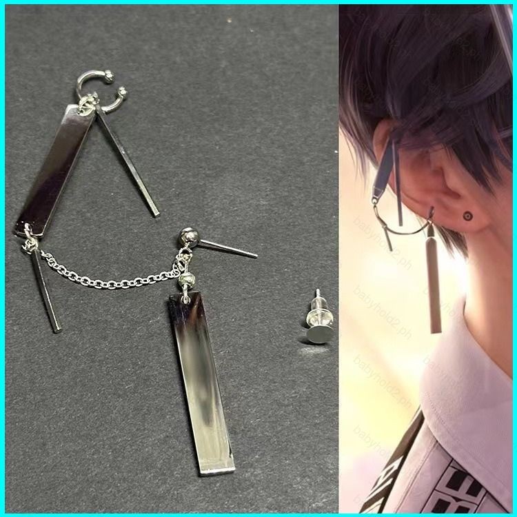 ต่างหูเรขาคณิต BY2 Love And Deepsace Rafayel การออกแบบทันสมัยและแวววาว