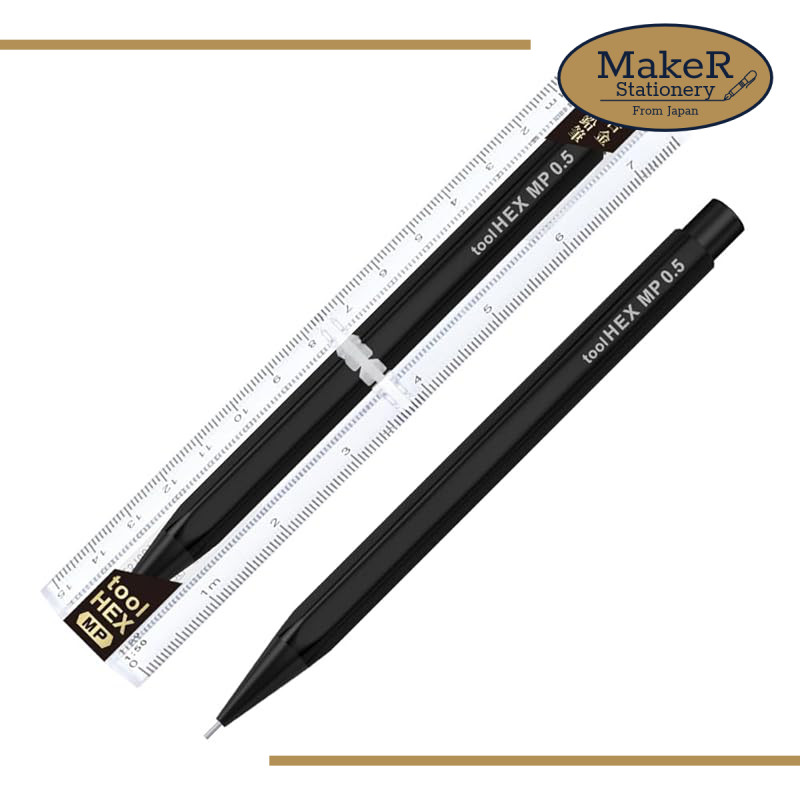 IWI Tool Hex Extreme Black 0.5mm Sharp Pencil IWI-8F990PP5-0B/ From Japan
