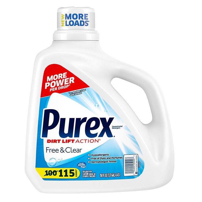 U.S. Imported PUREX Colorless Odorless Fragrance-Free Laundry Detergent 4.43L Hypoallergenic Laundry