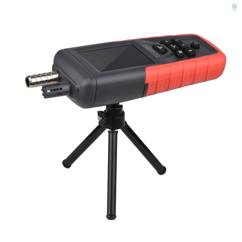 เคาน์เตอร์อนุภาคฝุ่น 6 ช่อง 0.3um/ 0.5μm/ 1.0μm/ 2.5μm/ 5.0μm/ 10um PM2.5 PM10 เครื่องตรวจจับพร้อมพื