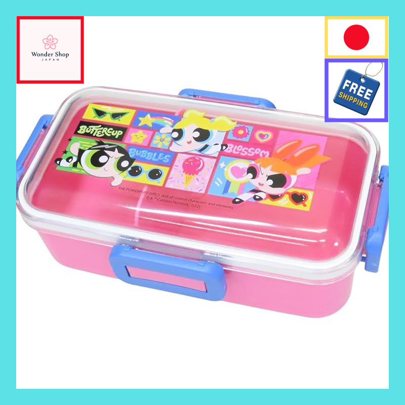 Skater Bento Box for Girls - Powerpuff Girls Collection.【Authentic Japan】
