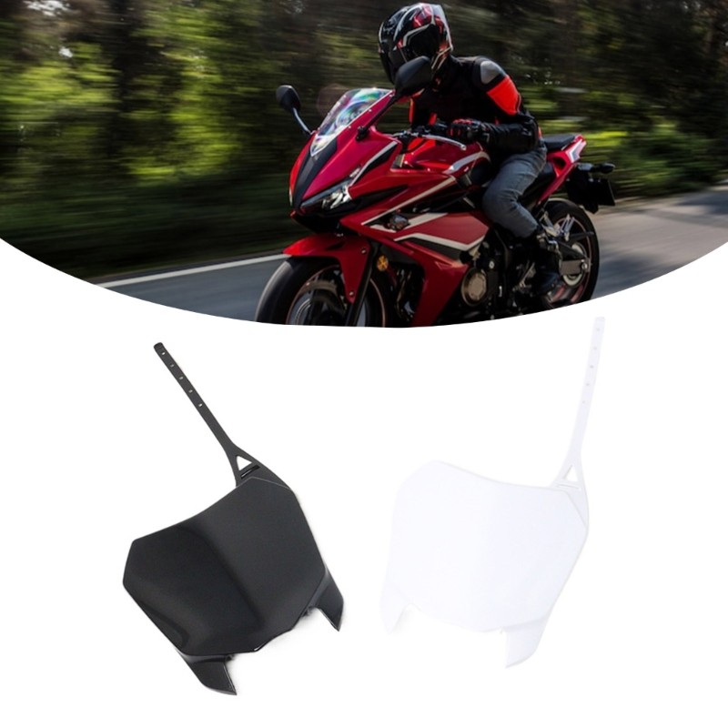 QJ Professional Roading Racing Number Display ปรับแต่งแผ่นทนต่อแรงกระแทกวัสดุเหมาะสําหรับ CRF250R CR