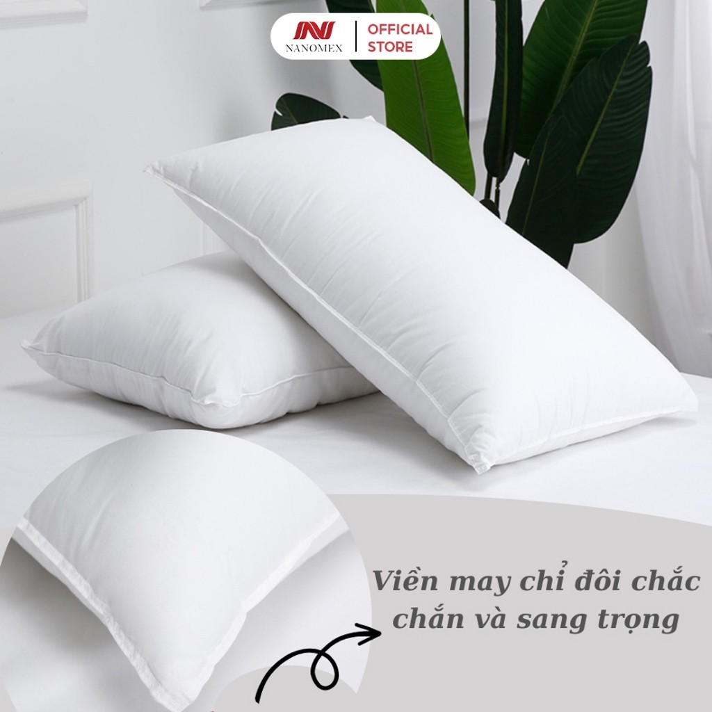Nanomex Feather Pillow Filler Korean Pillow Filler 45x65, 50x70 Premium Antibiotic Hotel Standard