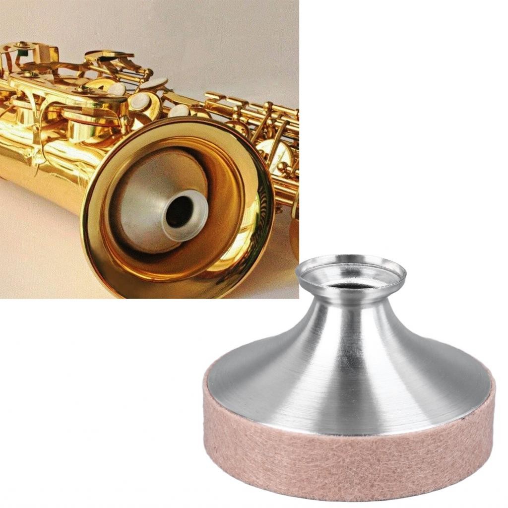 Musicalbase-th Aluminum Alloy Tenor Saxophone Mute Mute การลดเสียงการฝึกซ้อม Sax ขนาดกะทัดรัดและพกพา
