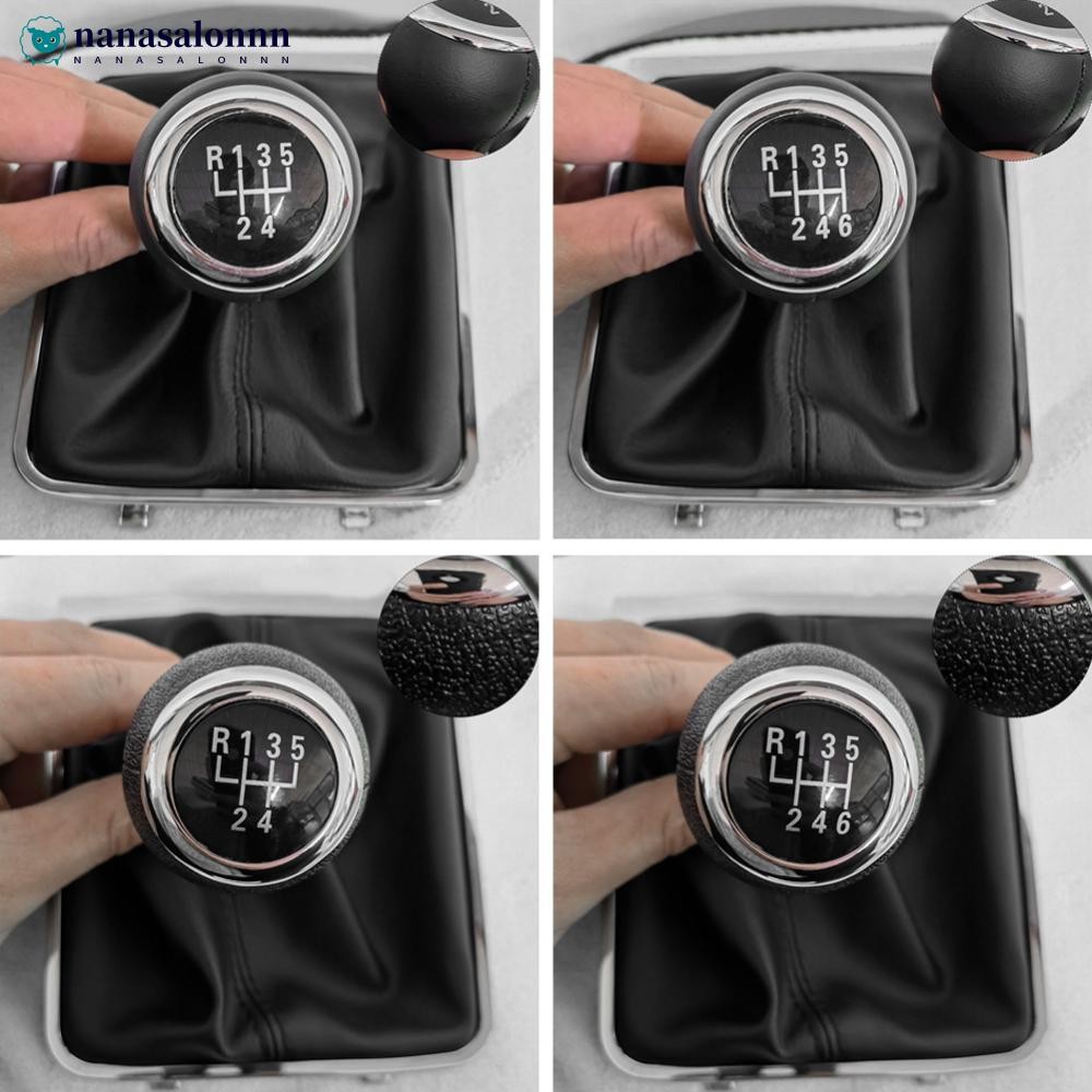 NANASALONNN เกียร์รถเกียร์ Shift Knob Lever Stick Gaiter Boot Cover 5/6 ความเร็ว PU หนังสําหรับ VW P