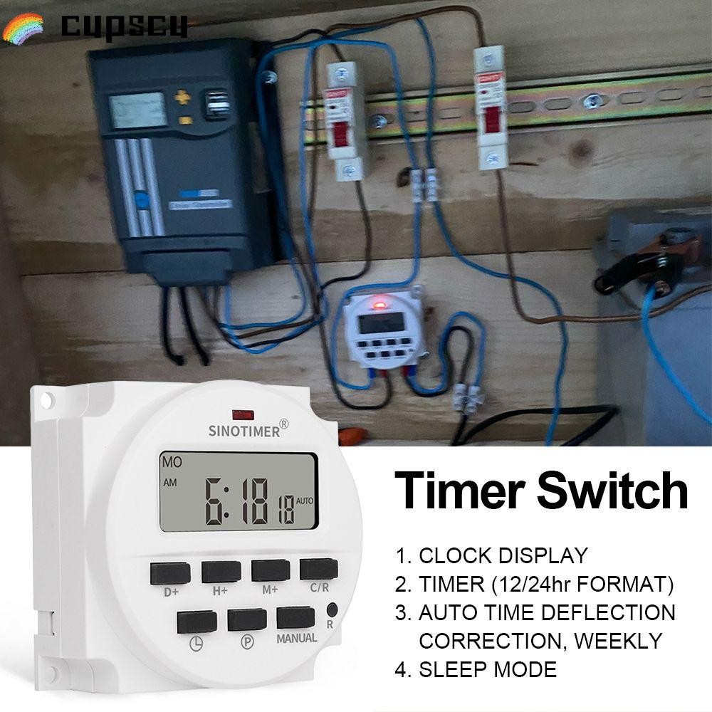 CUPSCU Timer Switch 7 วันรายสัปดาห์ Professional Digital Smart Switch Timer