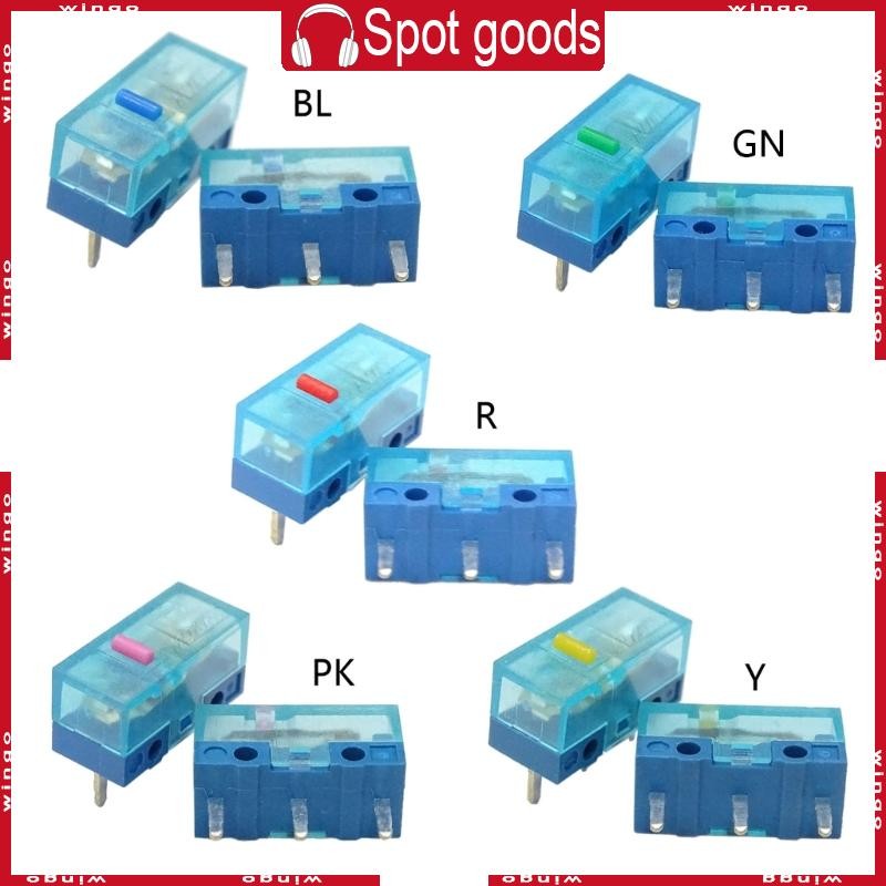 WIN 4 ชิ้น HUANO Micro Switch Blue Shell 0 74N Microswitch Switches สําหรับเมาส์สําหรับเล่นเกม