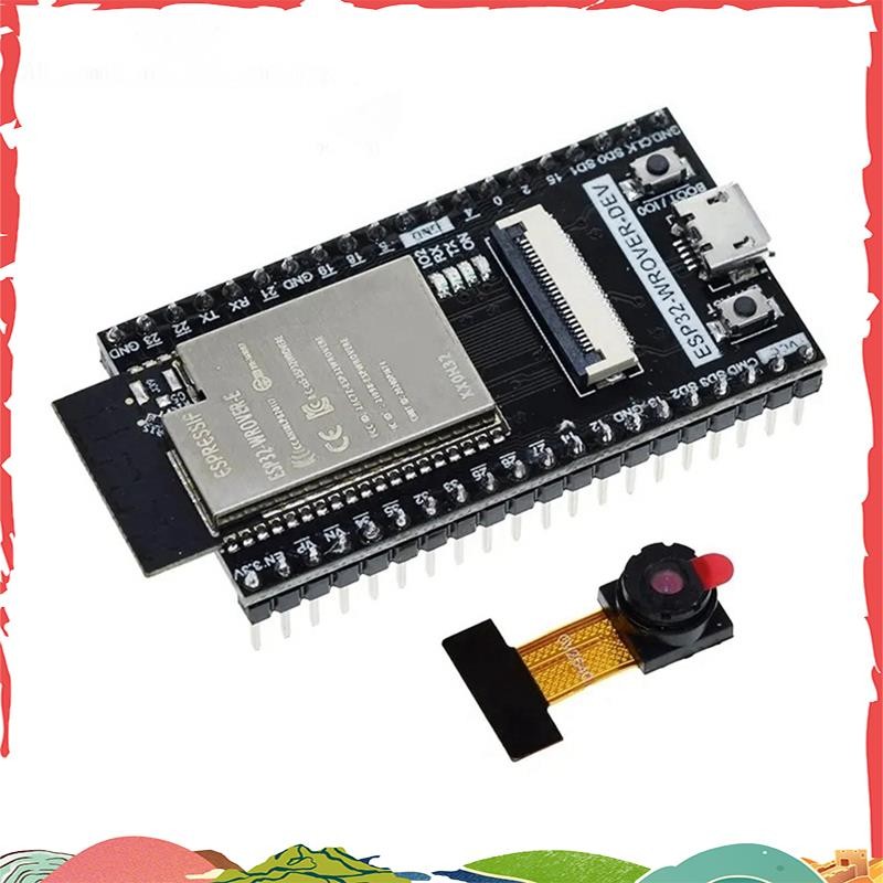 ESP32 CAM บอร์ดพัฒนา ESP32-WROVER-DEV CH340C Wifi โมดูล OV2640 กล้อง ESP32-CAM ESP32-WROVER,ใช้งานง่