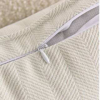 Simple Chenille ปลอกหมอนลายก้างปลา Jacquard ปลอกหมอนอิงห้องนั่งเล่นโซฟาปลอกหมอน