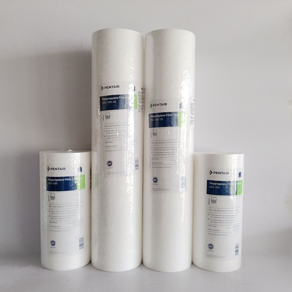Pentel Big Fat PP Cotton Filter Element DGD Big Blue Bottle ขวดสีขาวจับคู่เปลี่ยน Pre-Filter Central Water Purifier