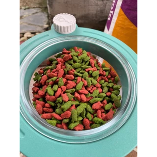 NEW !!! [[ขนาด 20 กิโล]] อาหารแมว RAPTOR CAT ปรับสูตร รสปลาทู 2 MIX ไม่เติมเกลือ ลดกลิ่นมูล โปรตีน26% **เม็ด2สี เขียวแดง