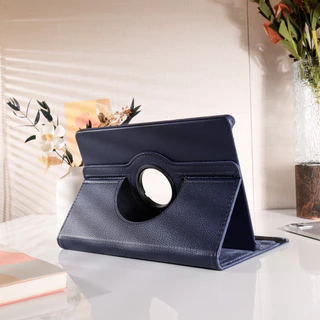 ลิ้นจี่ ลาย หมุนแบน เคส เคสแท็บเล็ตซัมซุง For Samsung Tab A9 A11 Plus A8 S9 S10 FE S7 S8 S6 A7 Lite 360°วัสดุอะคริลิ เคส