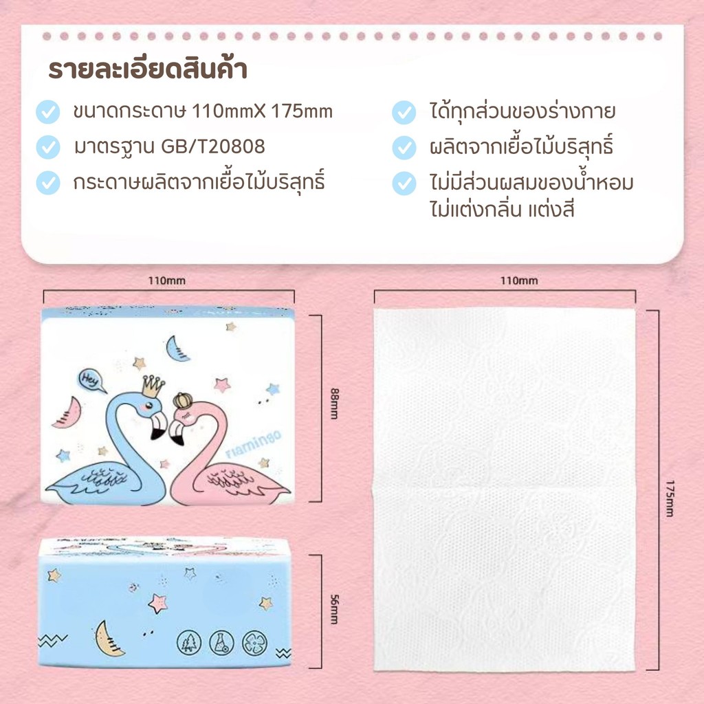 ⭐คุ้มสุด!! (1ลังมี 40ห่อ) ⭐กระดาษทิชชู่ ขายยกลัง ไร้ฝุ่น กระดาษเช็ดหน้า ไม่เป็นขุย ราคาถูก กระดาษทิชชู่พกพา ห่อเล็ก - รูปที่ 6