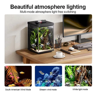 Xiaomi Mijia Smart Desktop Fish Tank ตู้ปลาอัจฉริยะ 10L ตู้ปลาตั้งโต๊ะอัจฉริยะ กรองถังปลาอัตโนมัติ เชื่อมต่อและควบคุมผ่านแอพ MI HOMEได้