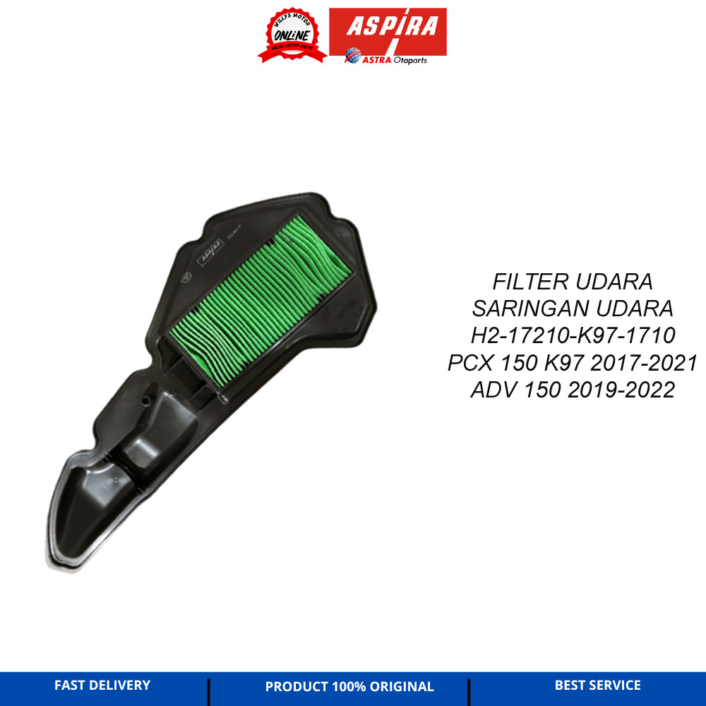 กรองอากาศ PCX 150 ASPIRA H2-17210-K97-1710 ADV 150 กรองอากาศ PCX 150 2017-2021