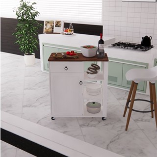 Looms ตู้ไอส์แลนด์ ขนาด 80 ซม. รุ่น GANSO สีขาว (80x40x91 ซม…