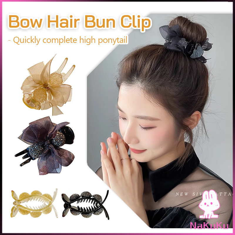 NKK กิ๊ฟหนีบผม ประดับโบว์ และพลอยเทียม กิ๊บติดผมสตรีสไตล์เกาหลี Hair Clips