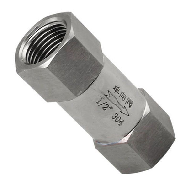 304 Stainless Steel High Pressure One-Way Valve Internal Thread 1/4" One-Way Valve Internal Thread C