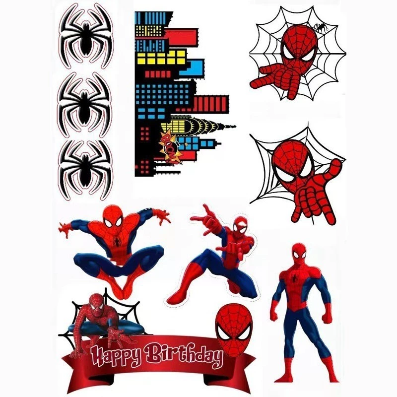 ปลั๊กตกแต่งเค้ก Spider-Man ของเล่นวันเกิดเด็ก thumbnail 4