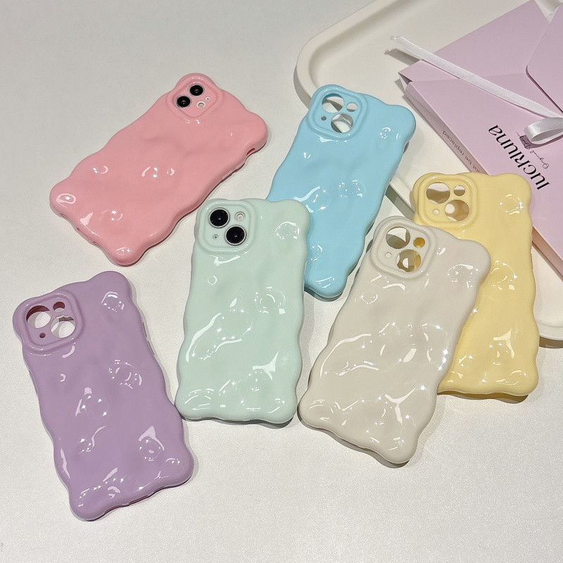 เคสนิ่มรูปเมฆสีทึบเรียบง่ายสําหรับ ไอโฟน 11 12 13 14 15 16 มือโปร สูงสุด ปลอกป้องกันการตกฝาครอบป้องกันสําหรับเคส ไอโฟน11