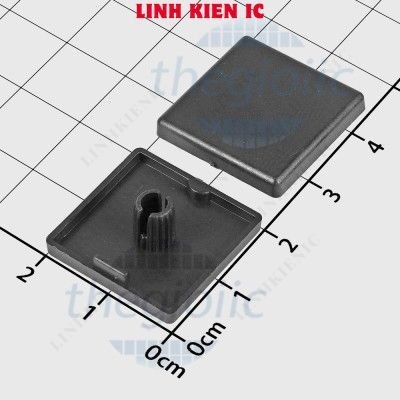 [20 ชิ้น]- ฝาครอบหัวสําหรับ QT 2020 อลูมิเนียมโปรไฟล์ Linhkien IC สีดํา