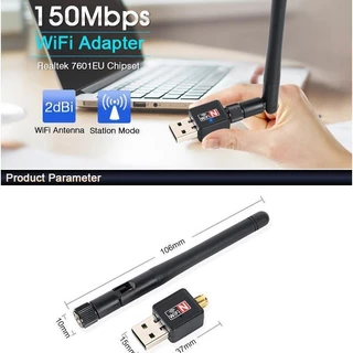 อะแดปเตอร์เครือข่าย USB WiFi ไร้สาย Dual Band 2.4/5Ghz ความเร็ว 600 Mbps พร้อมเสาอากาศ 802.11 สำหรับ Windows 10/8/7/XP