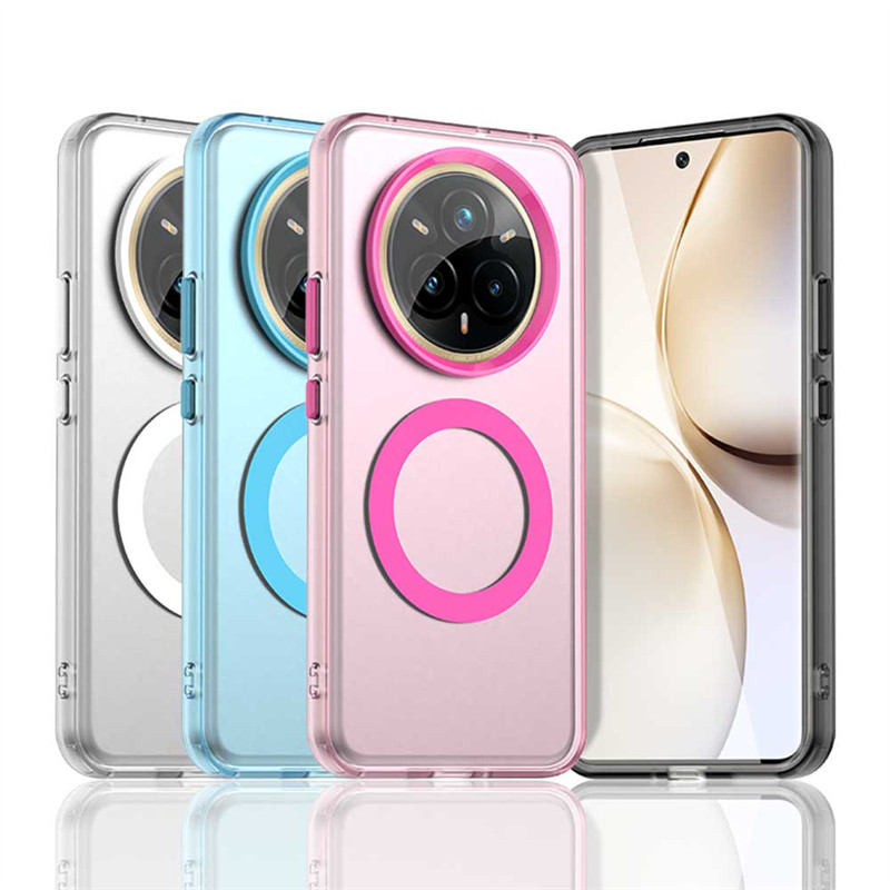 เคสใสสําหรับRealme 14 Pro PlusกรณีRealme 14 Pro Plusการดูดซับแม่เหล็กฝาครอบชาร์จไร้สายสําหรับRealme 