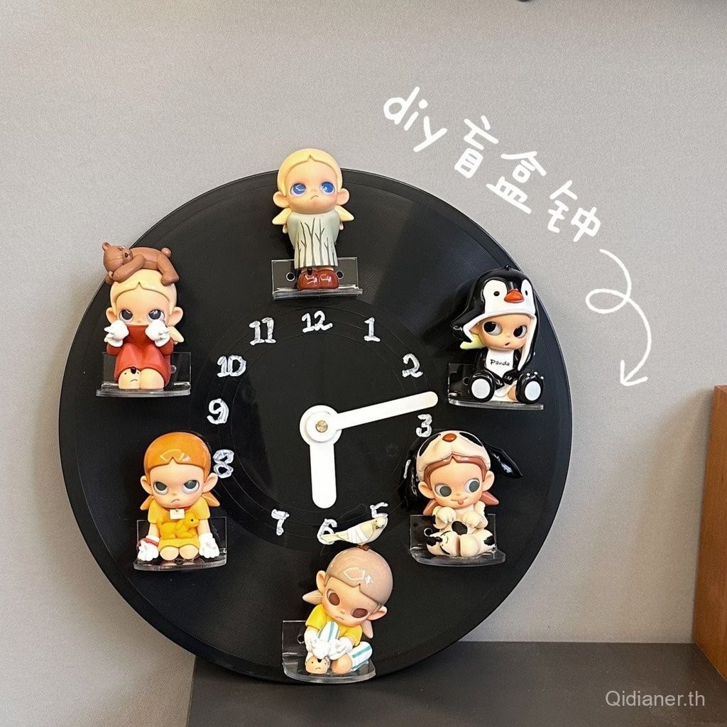 ทําเอง นาฬิกาบันทึกสีดําตกแต่งกล่องลึกลับตกแต่งนาฬิกาแขวนตกแต่งบ้านตุ๊กตาการจัดเก็บที่เรียบง่าย