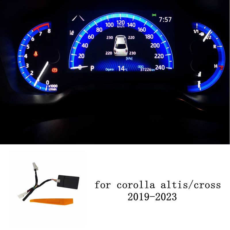 รถ TPMS ระบบตรวจสอบความดันยางเครื่องวัดความดัน Security Alarm สําหรับ Toyota Corolla Altis cross 2019 2020 2021 2022