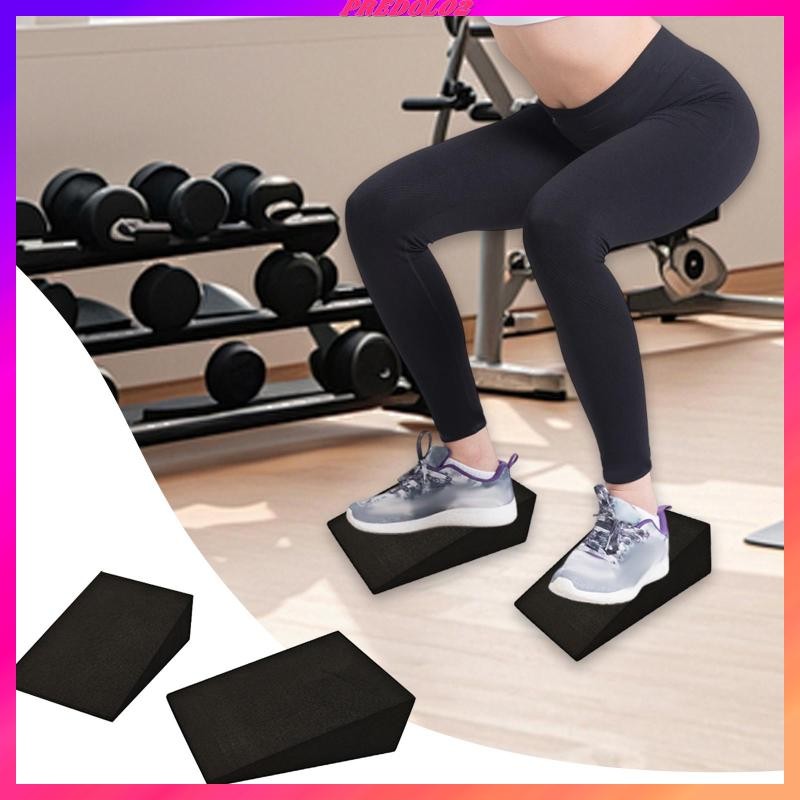 [Predolo2] 2 ชิ้น Squat Wedge Block EVA Foam Wedge สําหรับพิลาทิสยกน้ําหนักออกกําลังกาย