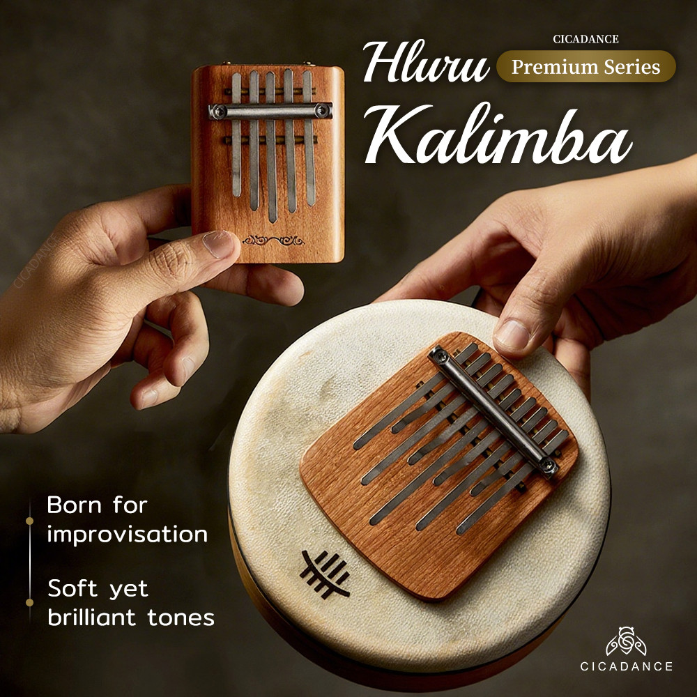 Hluru Kalimba คาลิมบ้าไม้ 5/9 คีย์ เครื่องดนตรีเพื่อการผ่อนคลายและบำบัด เหมาะสำหรับเล่นสมาธิที่บ้าน