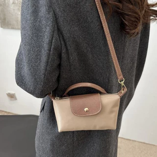 กระเป๋า Hobo สีบล็อก ผสมสไตล์วินเทจและเกาหลี - มินิมอลแฟชันสำหรับการแต่งตัวแบบลำลอง