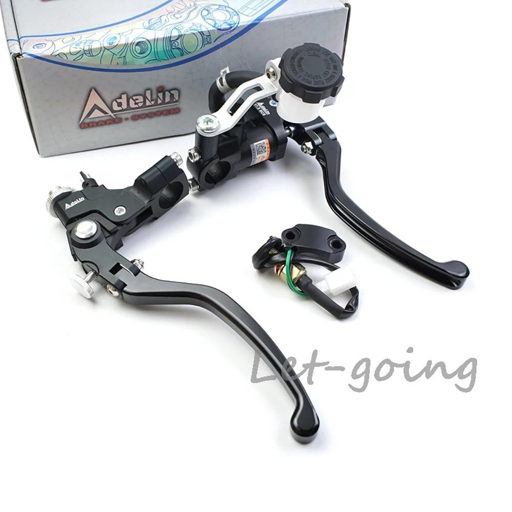 Adelin PX7 19 Rcs ปั๊มเบรคไฮดรอลิกคลัทช์รถจักรยานยนต์เบรค Master กระบอกสายคลัทช์ 7/8 "22 สําหรับ Yam