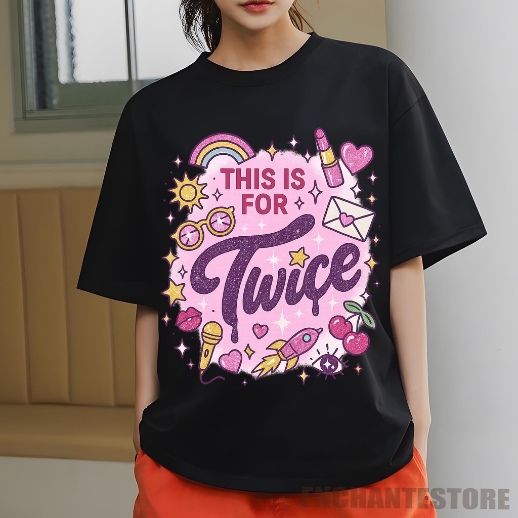 เสื้อยืด Retro Twice This Is For World Tour, เสื้อยืด This Is Four Twice, เสื้อยืด Twice Four is อัล