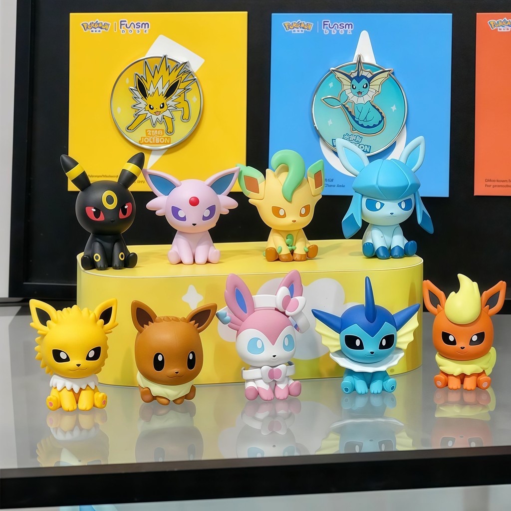 Pokémon Pokémon Figure Doll Playism Pokémon Little Adventure Series Second Eevee Family Fairy Eevee 
