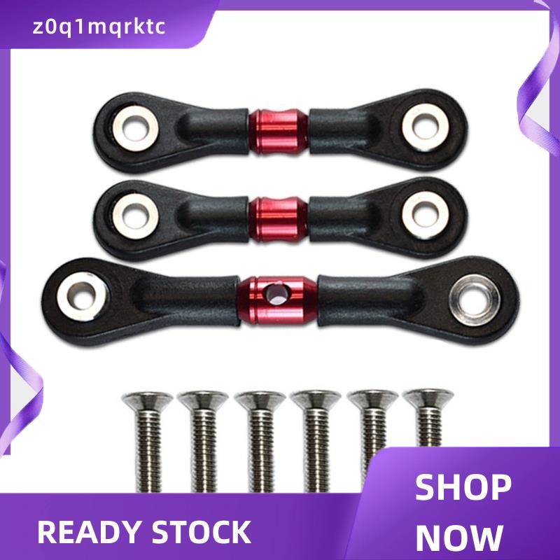 z0q1mqrktc 3 ชิ้นพวงมาลัย Link Rod Servo Rod สําหรับ TT-02 TT-02T TT02 TT02T 1/10 RC รถอะไหล่อัพเกรด