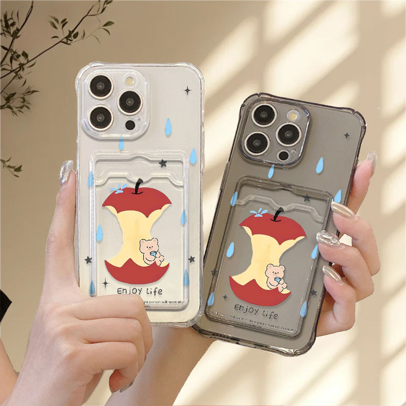 วัสดุซิลิโคนกรณีน่ารักAppleหมีสําหรับRealmeหมายเหตุ60 60x50 Narzo 10 N61 N63 N53 50A 50i Prime GT Ne