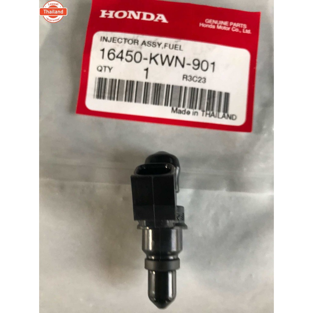 ชุดหัวฉีดน้ำมันเชื้อเพลิง  PCX125 HONDA แท้เิกศูนย์ รหัส 16450-KWN-901 6 รู J