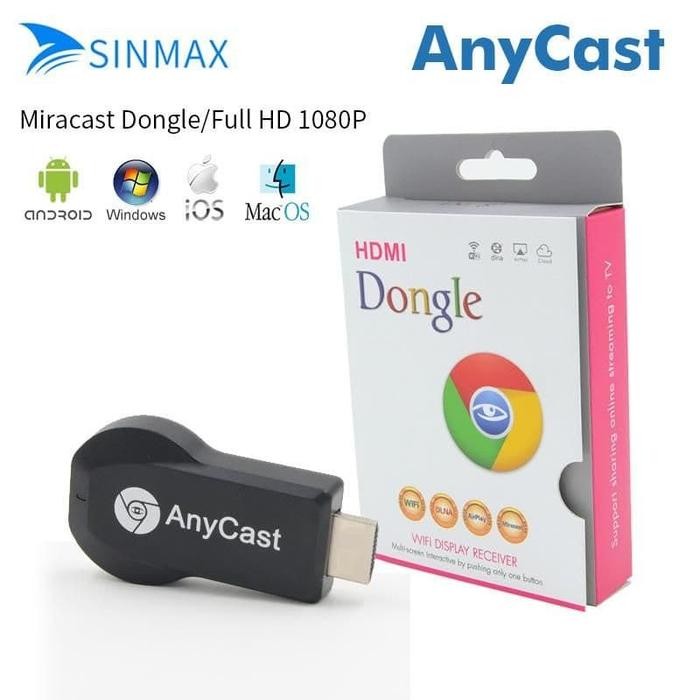 เครื่องมือเชื่อมต่อโทรศัพท์มือถือกับทีวี HP พร้อมเอาต์พุต HDMI DONGLE ANYCAST EZCAST